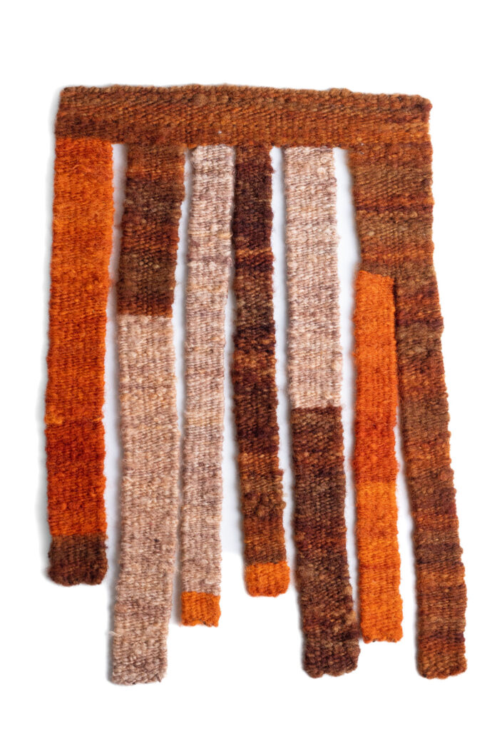 tapiz serie Raigón de Claudia Wool "Textile art"