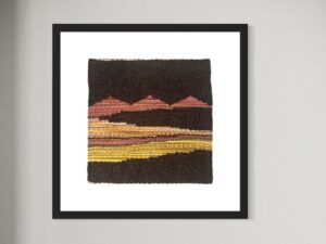 Endless Mountain series, woven tapestry by Claudia Wool textile artist