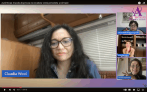 Claudia Wool en entrevista con el programa de televisión Auténticas del Sur en Vértice TV