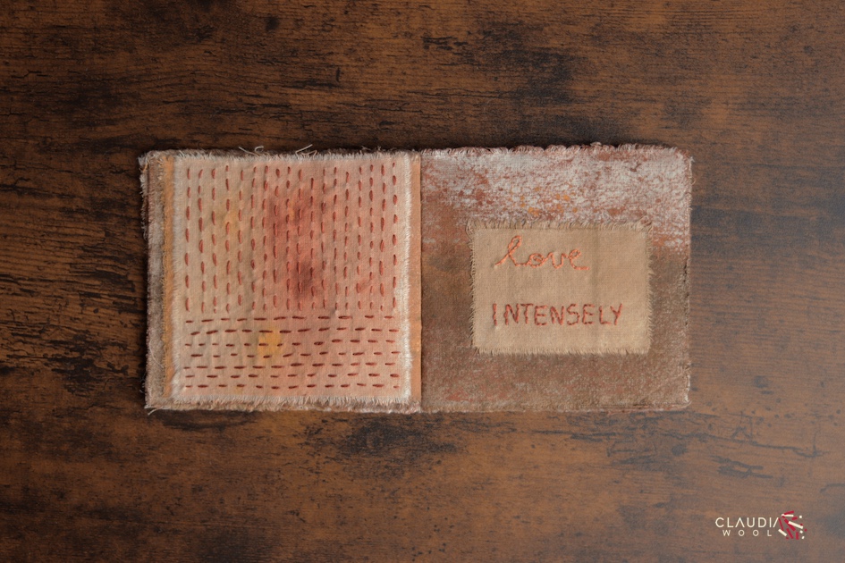 pag 8-9 Cuaderno textil Nº1 Claudia Wool - artista textil