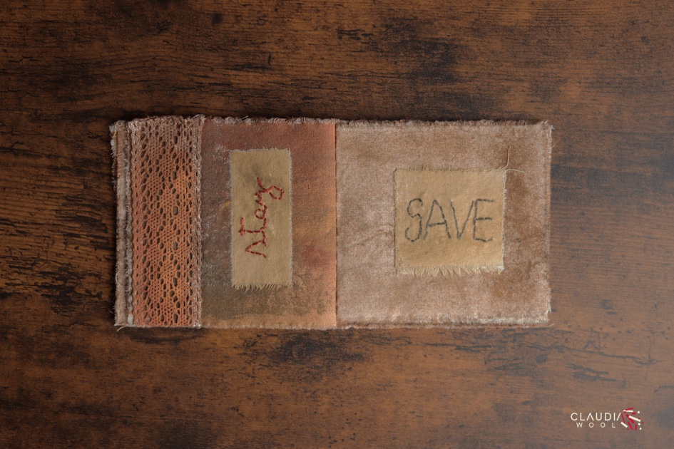 pag 10-11 Cuaderno textil Nº1 Claudia Wool - artista textil