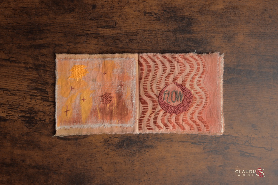 pag 4-5 Cuaderno textil Nº2 Claudia Wool - artista textil