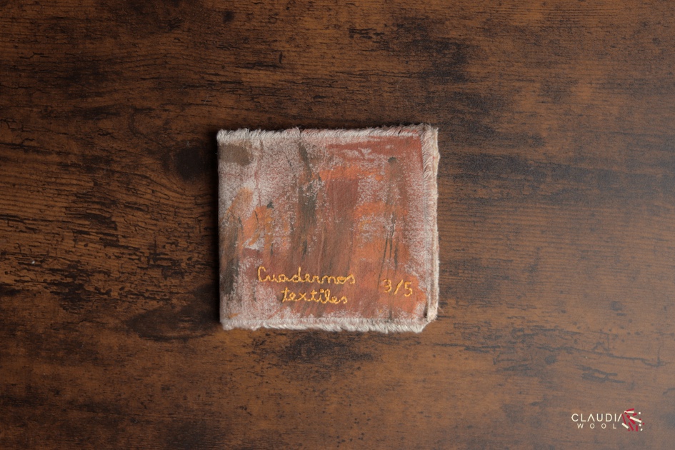 Portada Cuaderno textil Nº3 Claudia Wool - artista textil