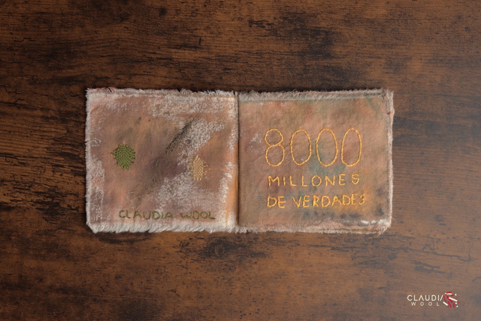 pag 2-3 Cuaderno textil Nº3 Claudia Wool - artista textil