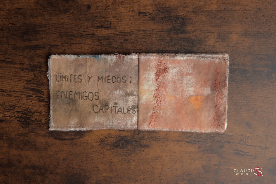 Pag 4-5 Cuaderno textil Nº4 Claudia Wool - artista textil