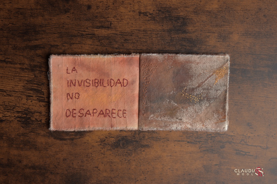 Pag 6-7 Cuaderno textil Nº4 Claudia Wool - artista textil
