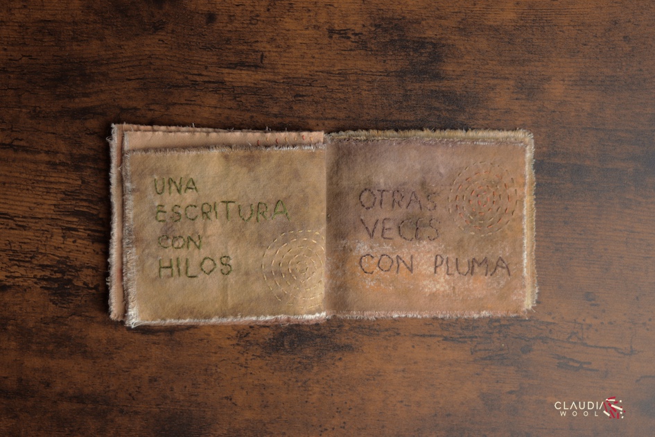 pag 12-13 Cuaderno textil Nº5 Claudia Wool - artista textil